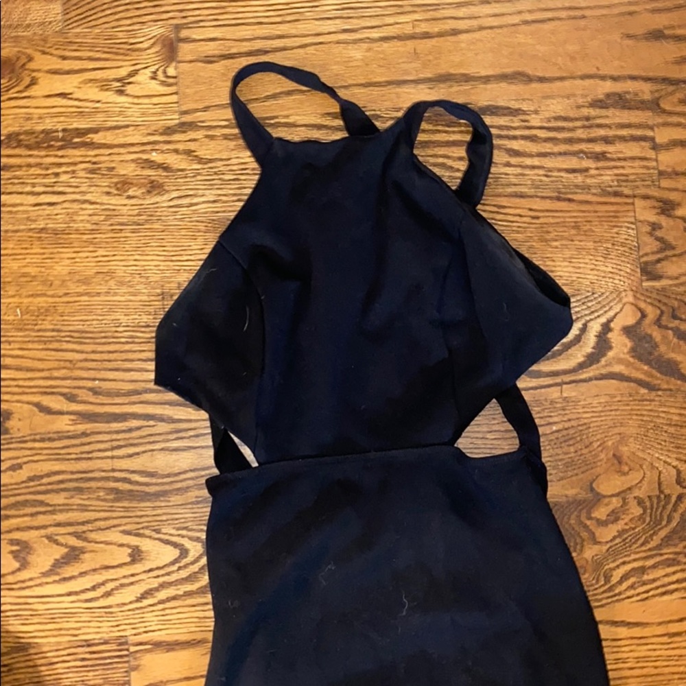 Black mini dress